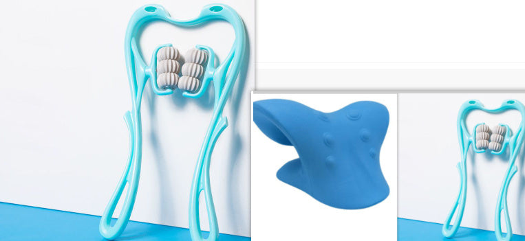 -wheel Neck Massager Massage Relieve Roller Massage Tool