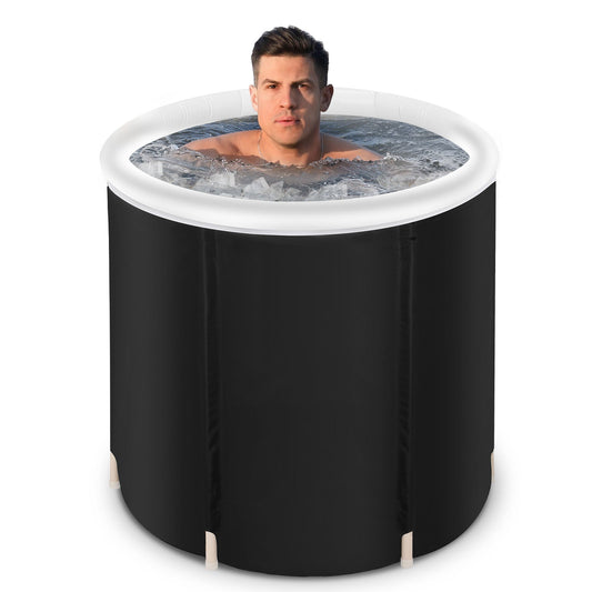 athletes long lasting insulated ice tub, spa soaking bucketrecovery ice tub foldable bathtub outdoor portable cold water therapy tub fitness rehab ice tub