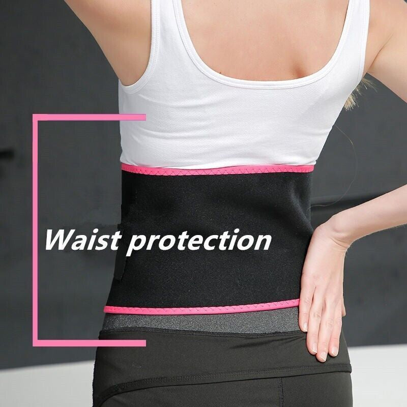 Women Waist Trainer Silver Ion Rubber Belt Tummy Control Yoga Gym Body Shaper