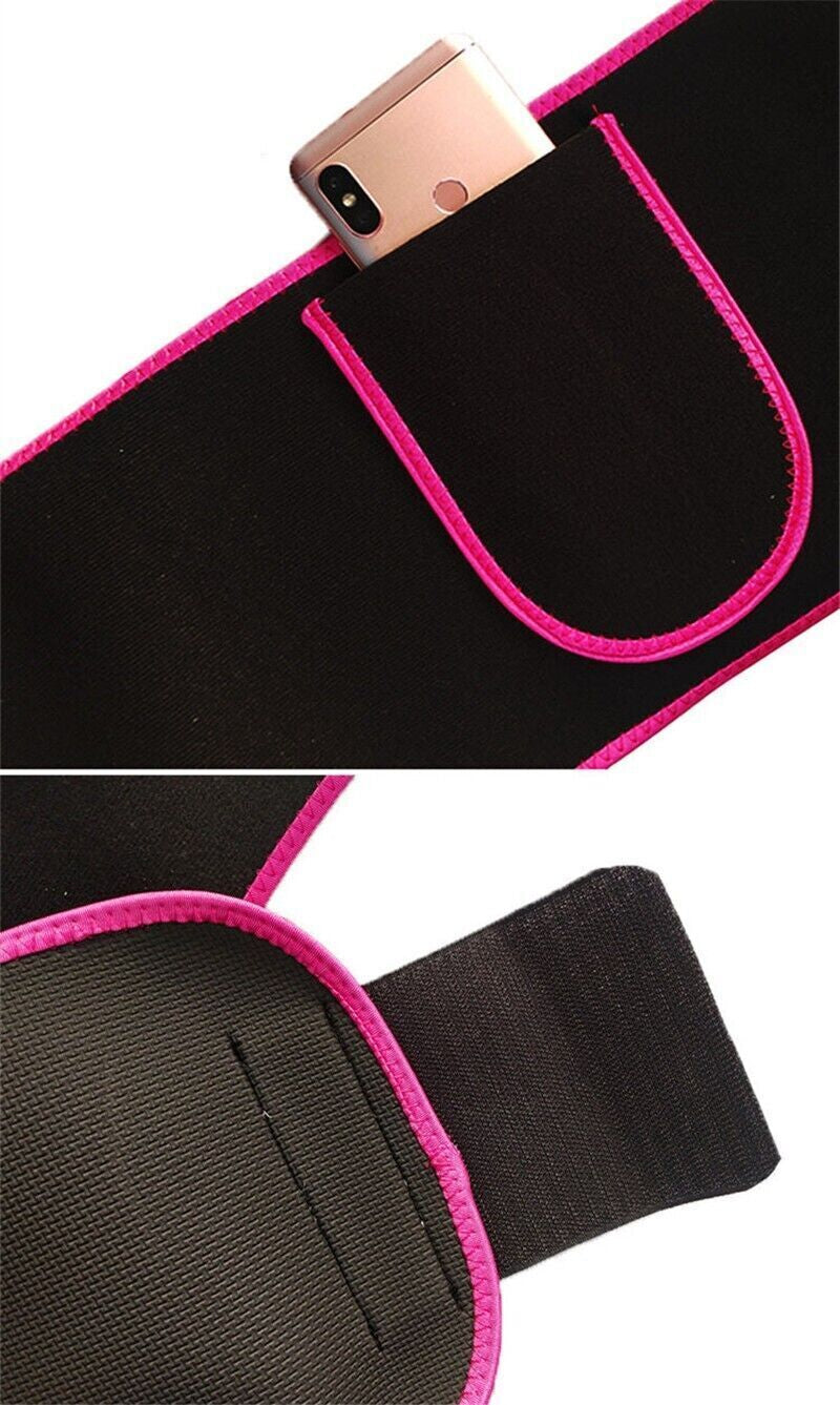Women Waist Trainer Silver Ion Rubber Belt Tummy Control Yoga Gym Body Shaper