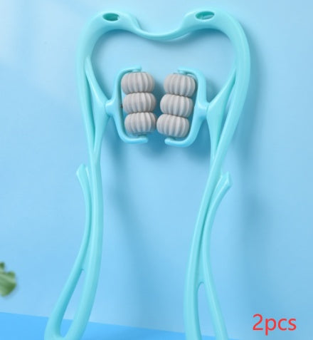 -wheel Neck Massager Massage Relieve Roller Massage Tool